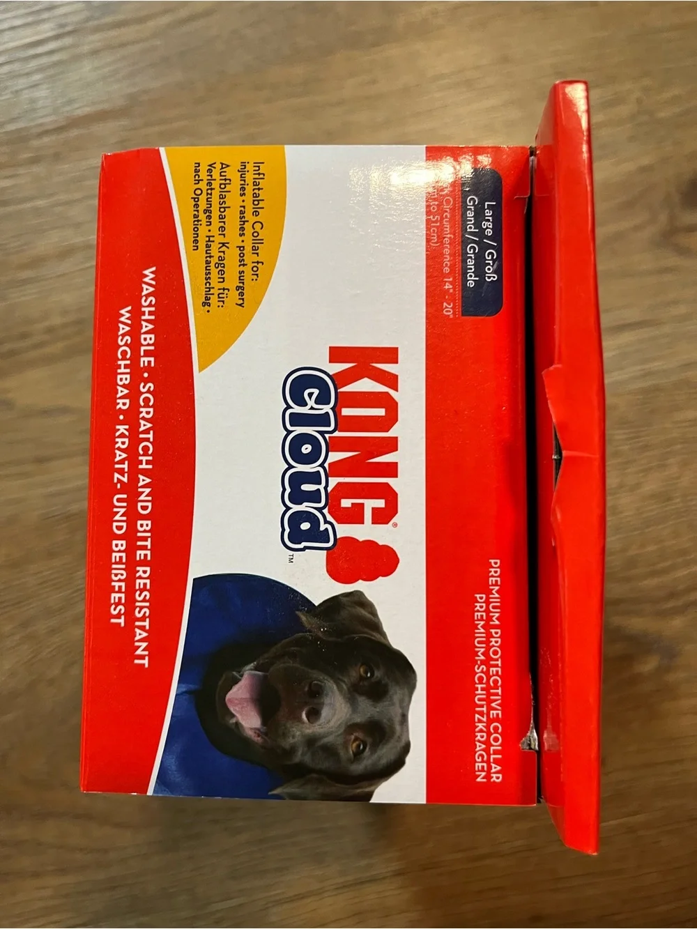 Kong Cloud Inflatable Dog Protective Collar - Blue, New, Large